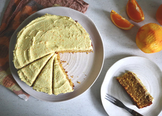 Rosella Orange Cake with Zesty Cardamom Icing