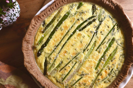Triticale Spring Vegetable and Cheese Tart